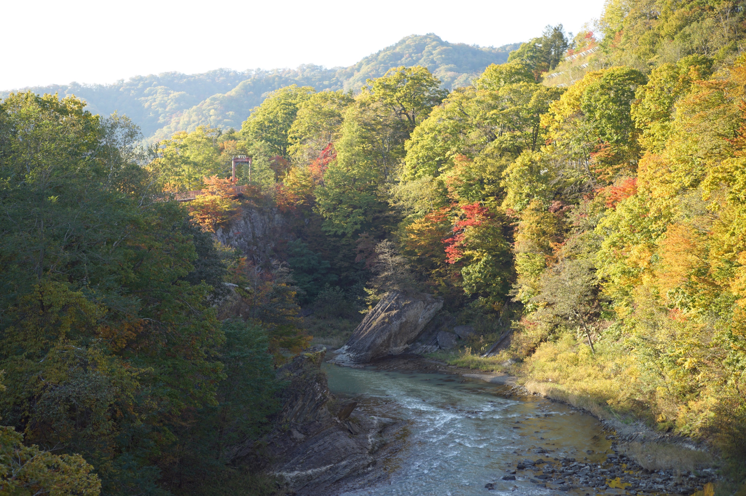 2016年10月中旬　滝の上公園　夕張川